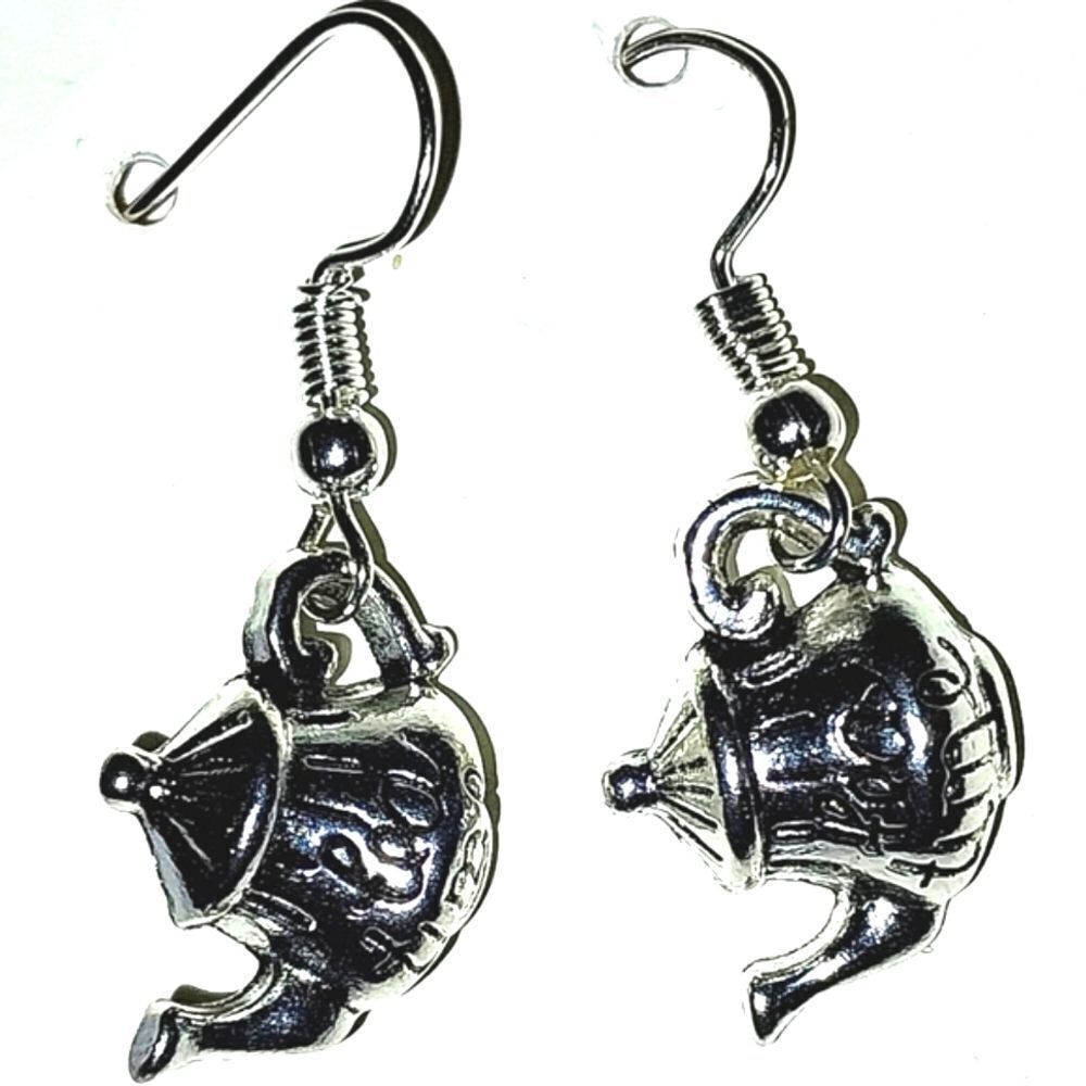 Vintage Super cute Retro Tea Pot earrings - Picture 4 of 5